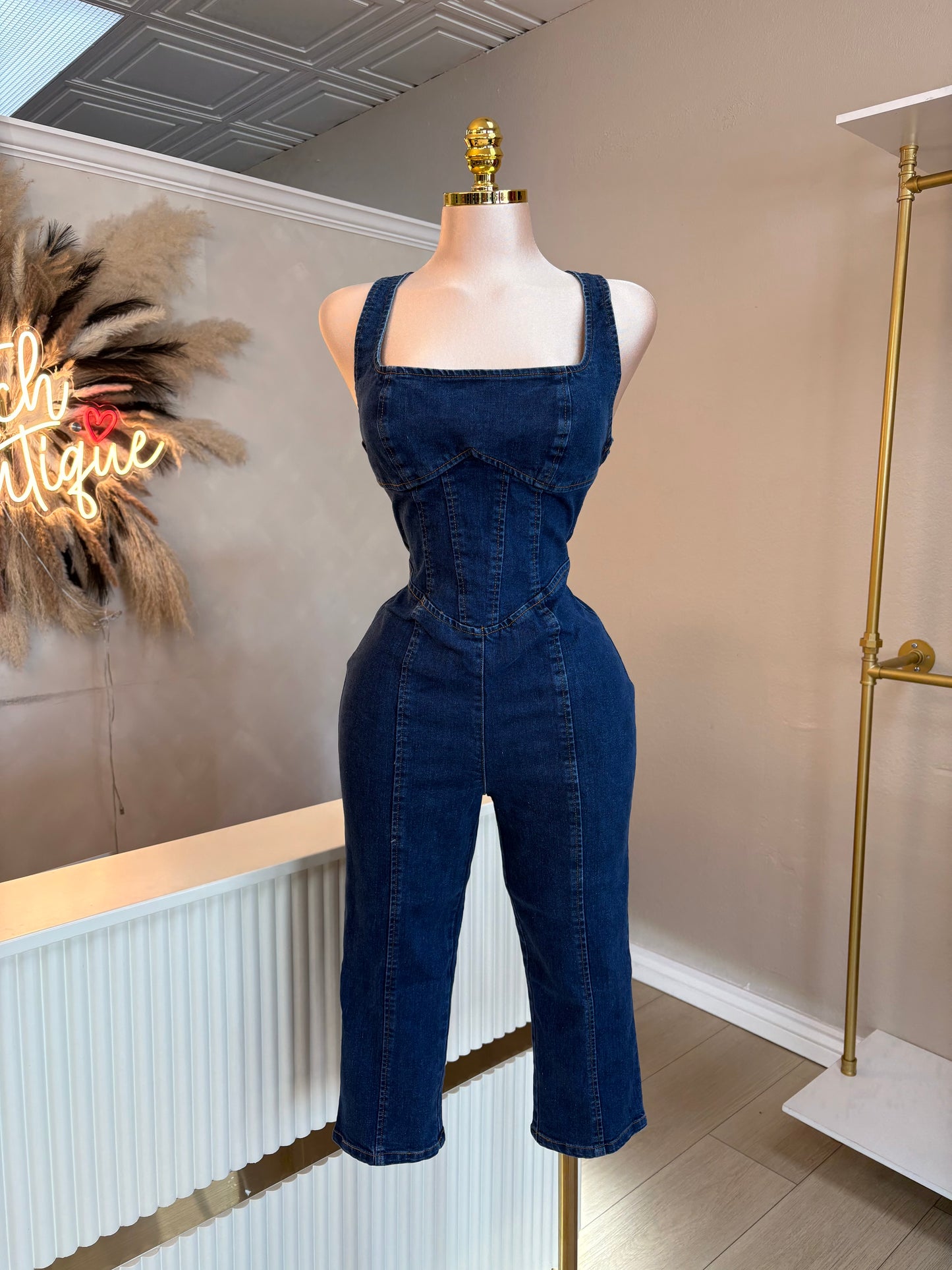 Denim jumpsuit