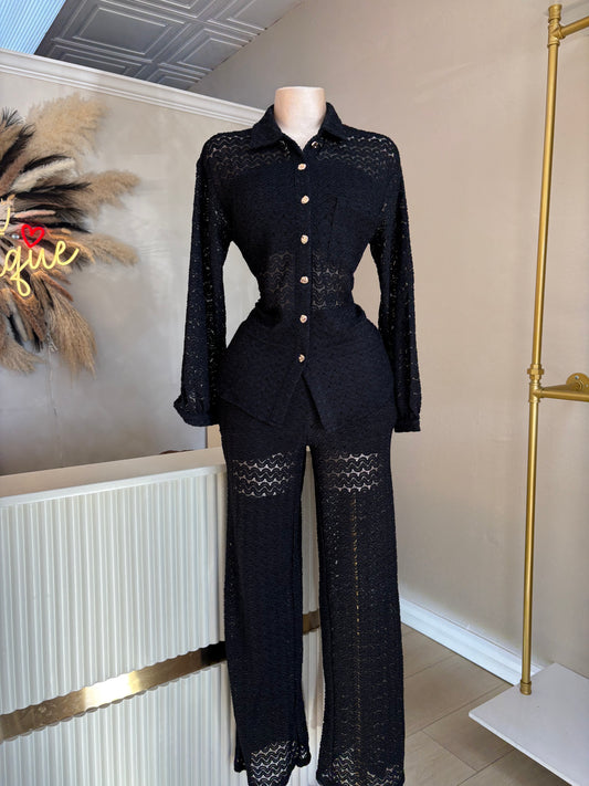 Spring dinner 3 piece set (black)