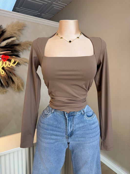 Mocha basic long sleeve