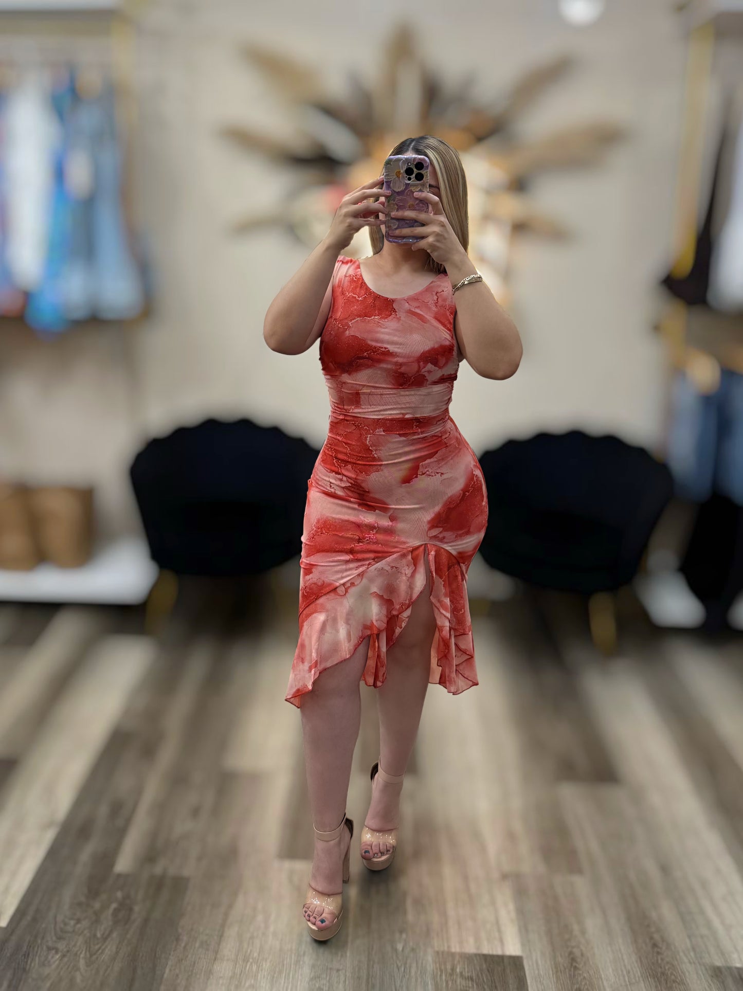 Summer time ruffle dress
