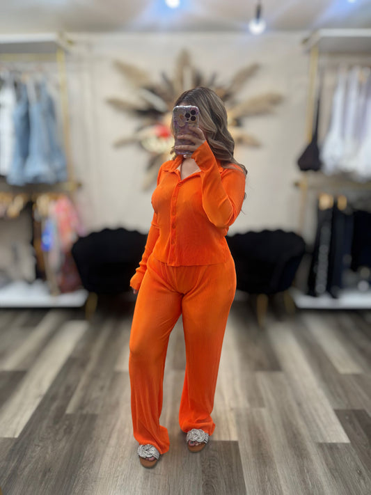 Crinkle 3 piece set (orange)