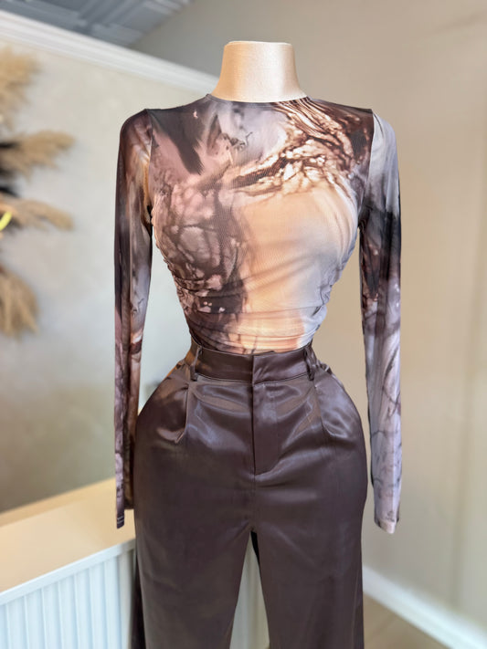 Cinnamon swirl bodysuit