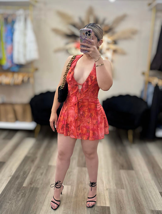 Spring sunset dress