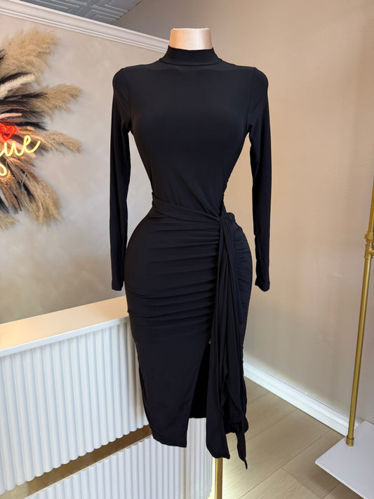 Michelle midi dress (black)