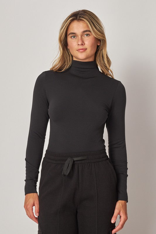Thermal long sleeve mock neck
