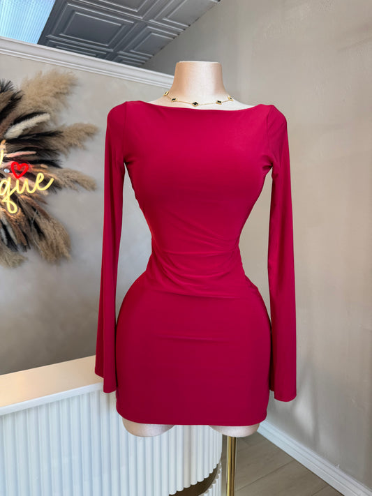 Selena dress (cherry red)