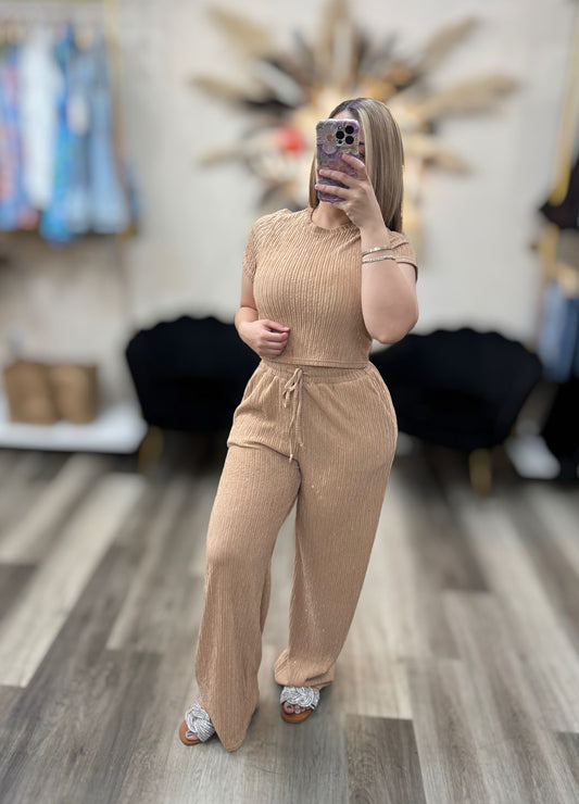 Rhinestone crinkle set