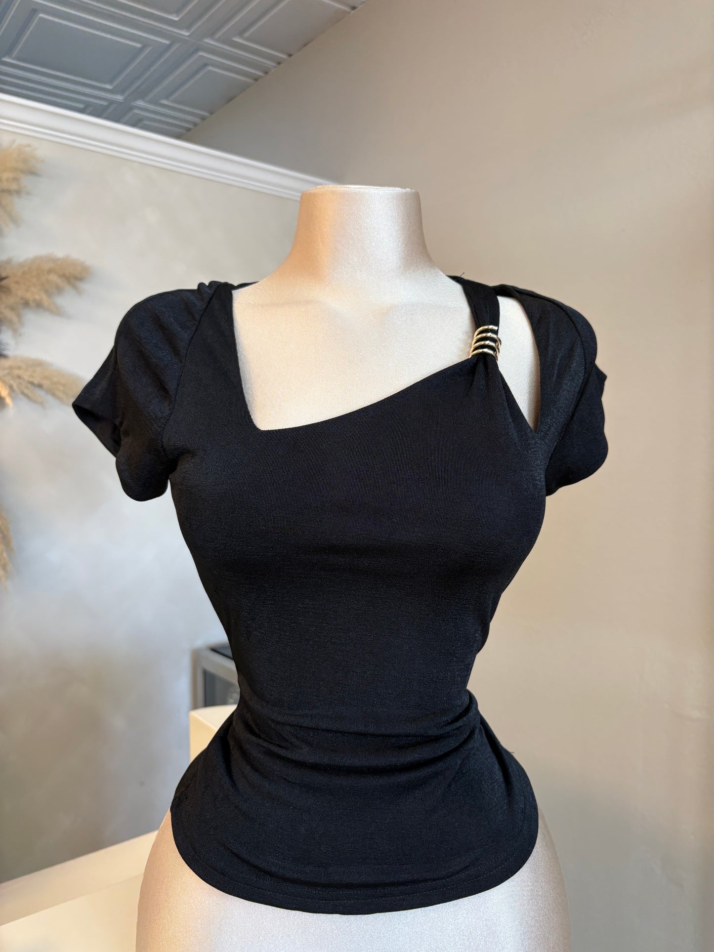 Black edgy top