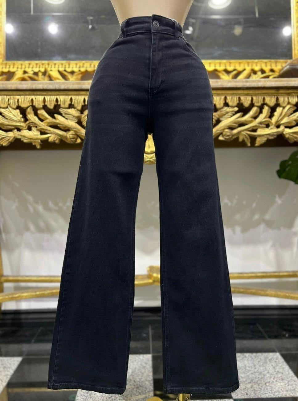 Black denim pants