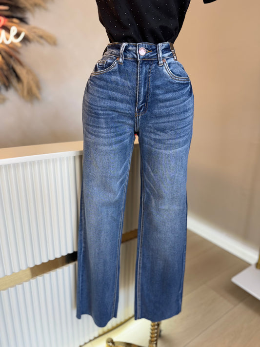 Medium wash denim jeans