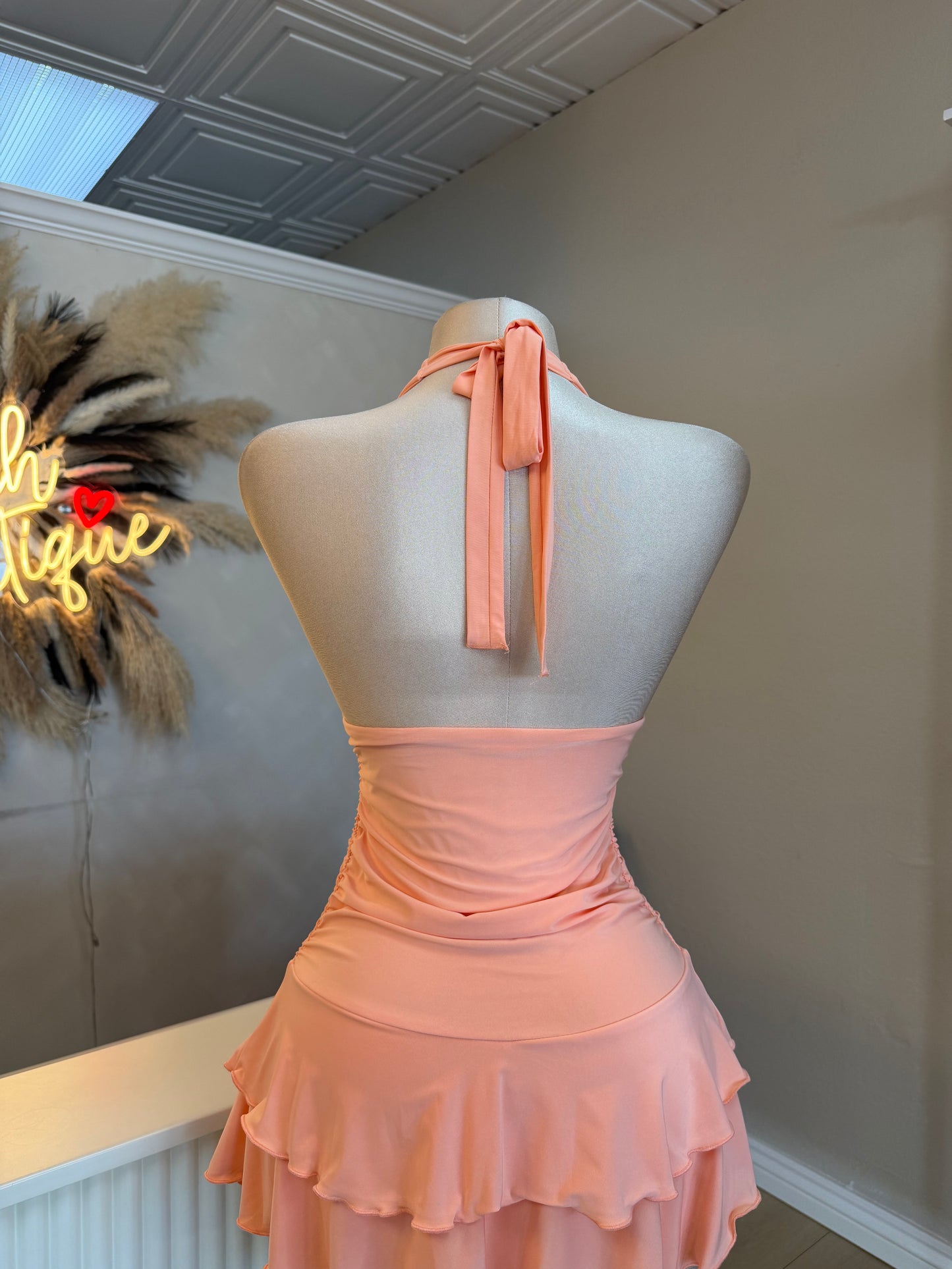 Karol ruffle dress