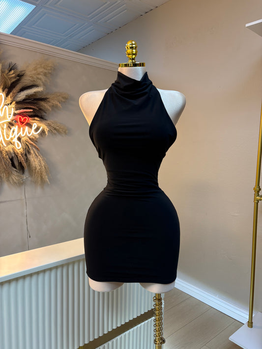Amanda halter dress