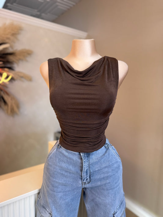 Mocha asymmetrical top
