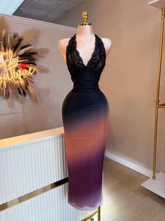 Sunset maxi dress