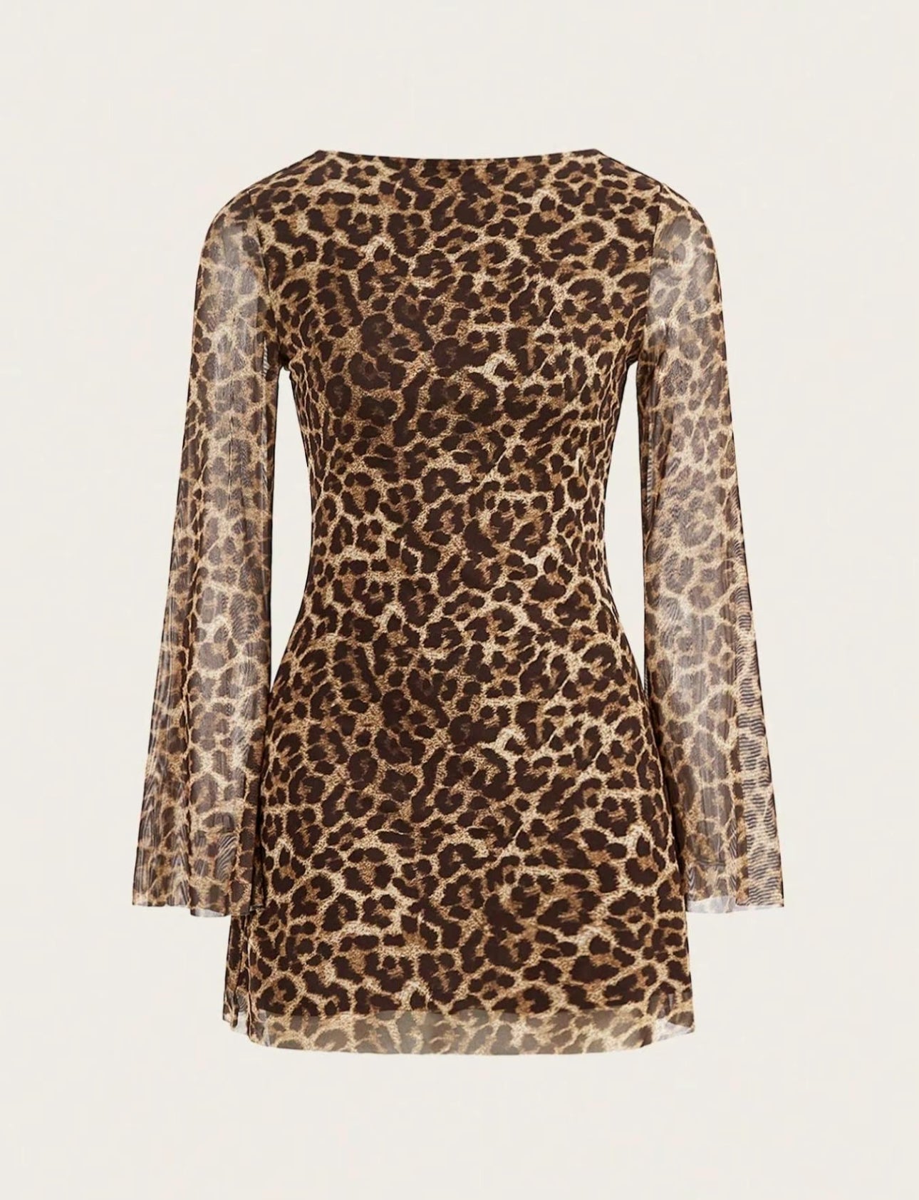 Mesh cheetah dress