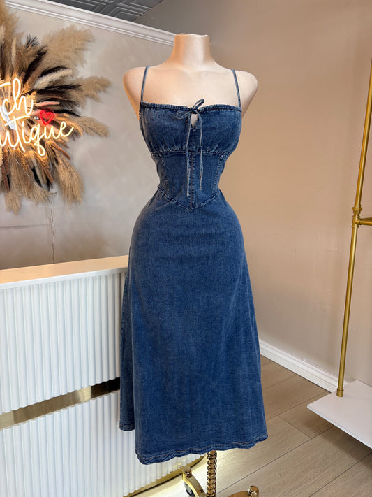Dolce denim maxi dress