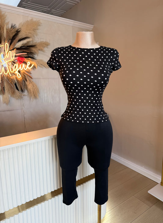 Erika Polka dot top