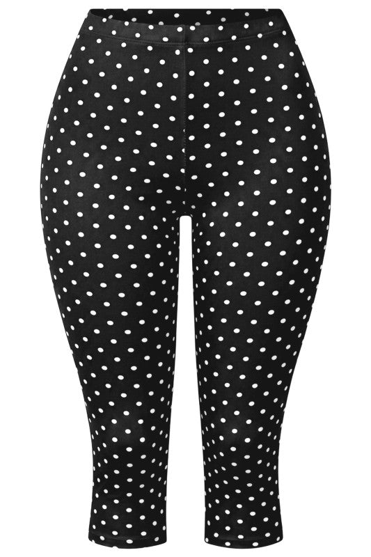 Polka dot capris