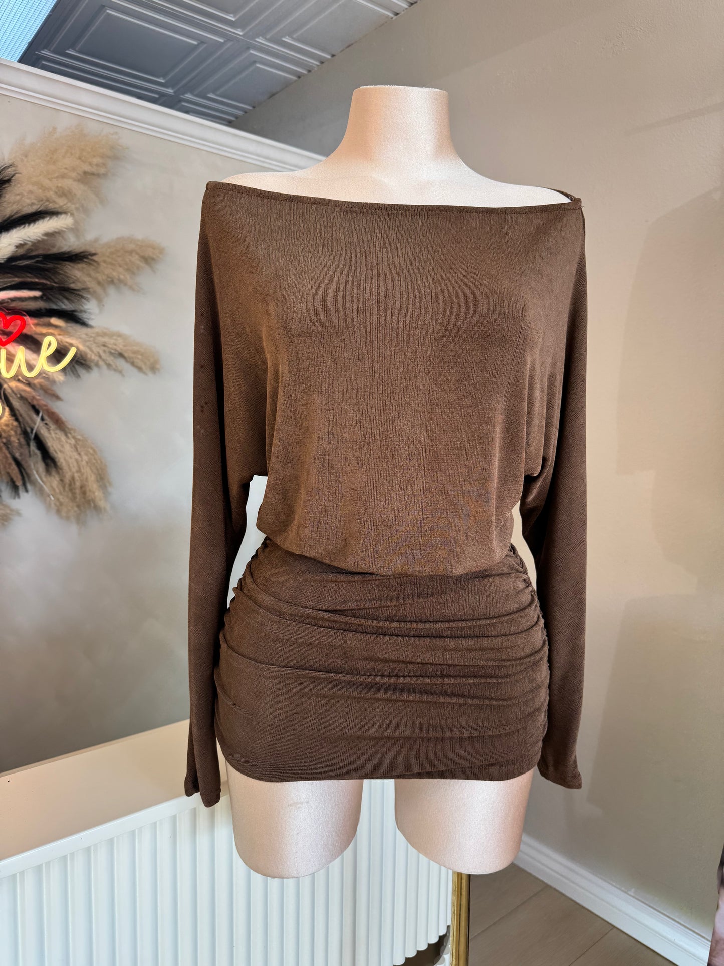 Alexa dress (brown)