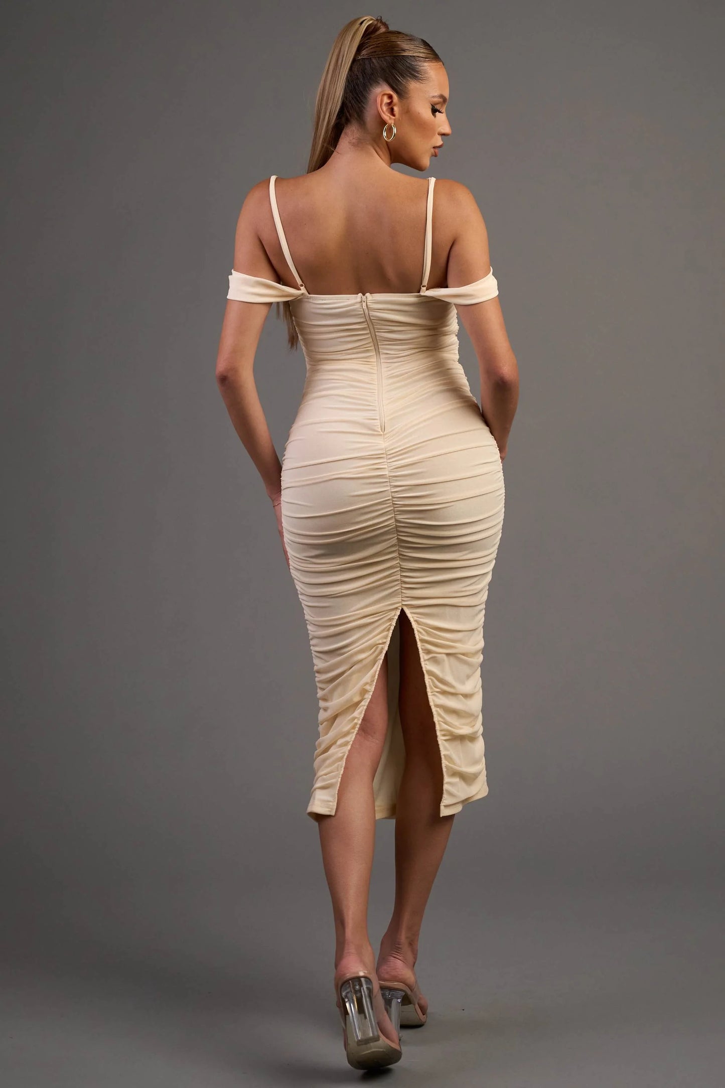 Luxe embellished midi dress